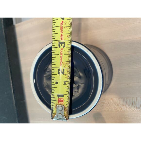 Dark Blue Navy FIESTA mugs set of 2 classic ring handle USA MADE - Picture 6 of 9